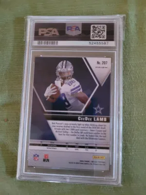 2020 Panini Mosaic Ceedee Lamb Green Mosaic back