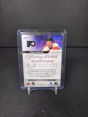 2023-24 Series 1 Tyson Foerster Outburst Silver Young Guns back