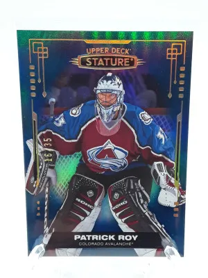 2021-22 UD Stature Blue Parallel #17 Patrick Roy #d /35 Avalanche front