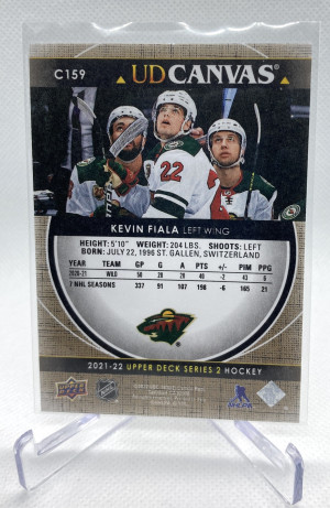 2021-22 Upper Deck Kevin Fiala UD Canvas #C159 back