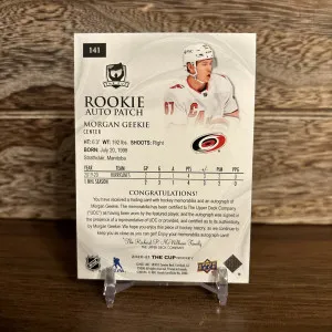 2020 The Cup Rookie Patch Auto back