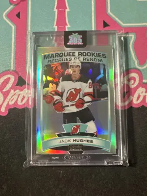 2019-20 OPC Platinum Rainbow #200 Jack Hughes RC ROOKIE front