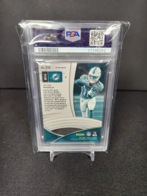 2021 Spectra Jaylen Waddle Neon Splatter Variation Rookie 8/8 Bookend!! back