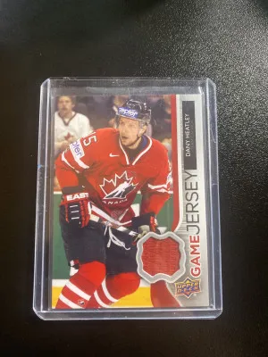 Dany Heatley 14-15 UD S1 Team Canada Game Jersey front
