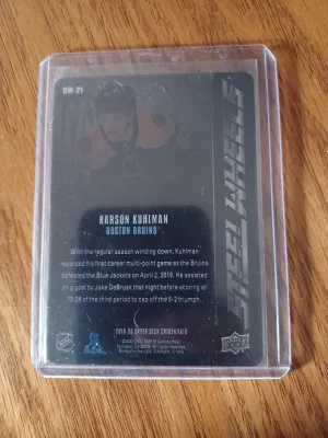 2019-20 Credentials Steel Wheels Karson Kuhlman back