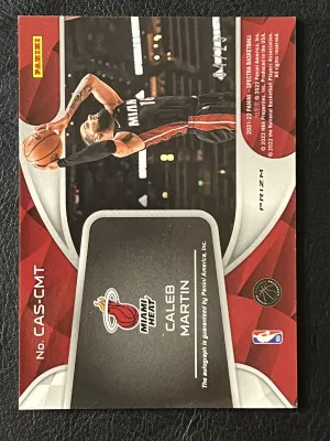 2021-22 Spectra Caleb Martin Catalysts Mojo Prizm Auto 4/25 back