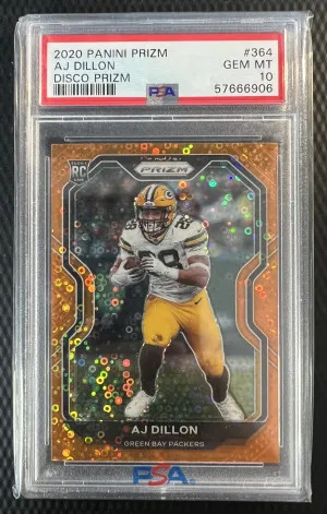 2020 Panini Disco AJ Dillion RC front
