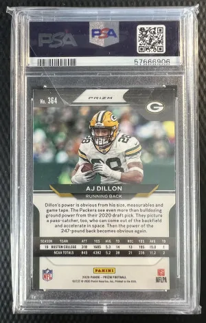 2020 Panini Disco AJ Dillion RC back