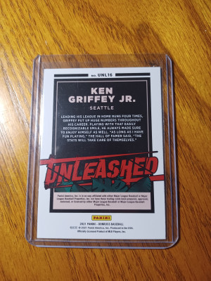 2021 Donruss Unleashed Ken Griffey Jr Vector Parallel back