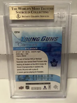 2016-17 Upper Deck Young Guns Canvas #C214 William Nylander back