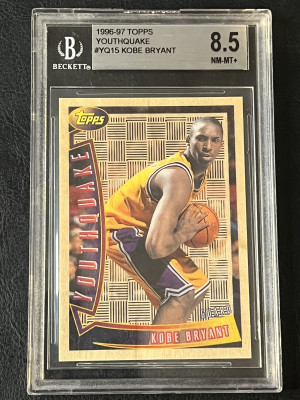 1996 Topps Kobe Bryant Youthquake BGS 8.5 front