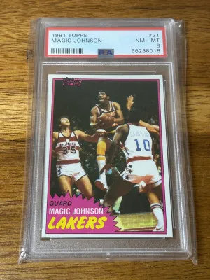 1981 Topps Magic Johnson #21 front