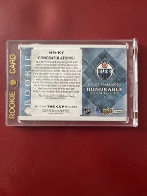 Kailer Yamamoto Honorable Numbers Rookie /56 back