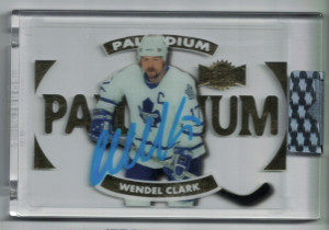 2019-20 UD Clear Cut Hockey Palladium Wendel Clark Autograph SP front