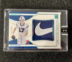 Josh Allen National Treasures one of one front