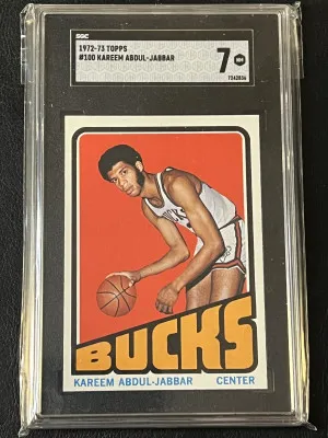 1972 Topps Kareem Abdul Jabbar SGC 7 front