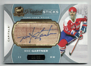 2014-15 The Cup Hockey Scripted Sticks Mike Gartner SS-GAS 09/35 front