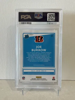 2020 Panini Donruss Optic Joe Burrow
Blue Hyper PSA 9 back