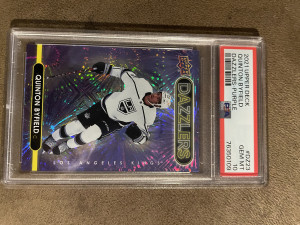 Quinton byfield purple dazzlers psa 10 front