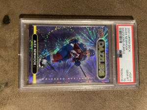 Alex newhook purple dazzlers psa 10 front