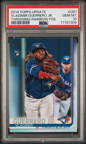 2019 Topps Update Vladimir Guerrero Jr. Rainbow Rookie PSA 10 front