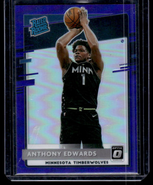 Anthony Edwards Rated Rookie Purple front
