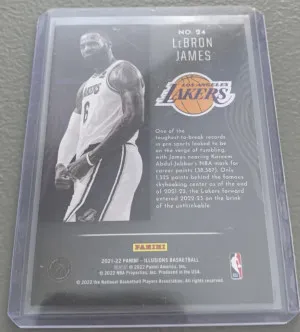 2021-22 Panini Illusions Lebron James Tough Cracked Ice #24 SSP Case Hit back