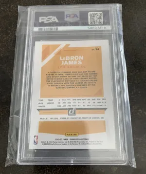 Lebron James - 2019 Donruss #94 - PSA 10 - Los Angeles Lakers back