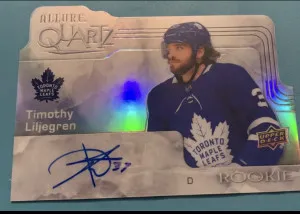 Timothy Liljegren 2020-21 Upper Deck Allure Quartz Auto ROOKIE CARD front