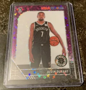 Kevin Durant #61 - 2019-20 NBA Hoops Purple Disco Prizm - NETS front