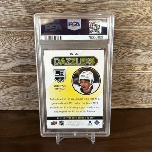 2021 Upper Deck Dazzlers Purple - Quintin Byfield back
