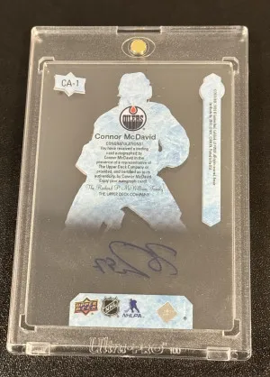2019-20 UD Chronology 0 Celsius Connor McDavid Autograph back