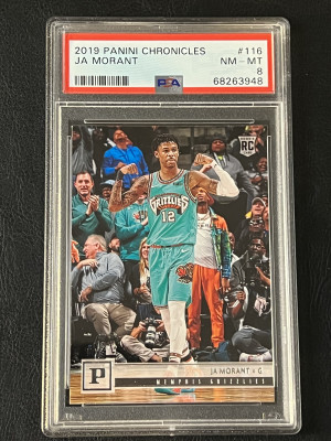 2019 Chronicles Ja Morant Young Dolph Touhys PSA 8 front