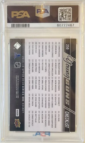 2015 UD C. McDavid & S. Bennett Young Guns back