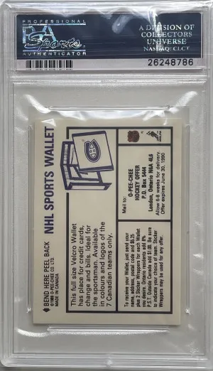 1989 OPC Sticker Wayne Gretzky back