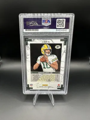 Jordan Love - Donruss Elite Series Rookie - On Card Auto - PSA 10 back