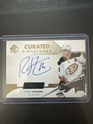 2022-23 SP Authentic Curated Signatures Ryan Strome auto /199 front