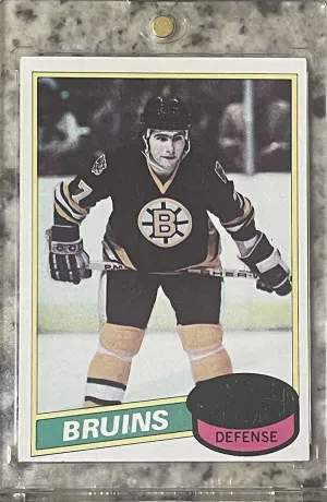 1980-81 Topps Hockey Card - #140 Ray Bourque RC - Bruins -Unscratched front