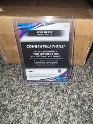 2021 Topps Finest Kent Hrbek Auto back