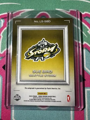 2023 Panini Origins WNBA Sue Bird Legacy Signatures Autograph back