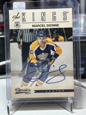Marcel Dionne 2012-13 Panini Classics Auto front