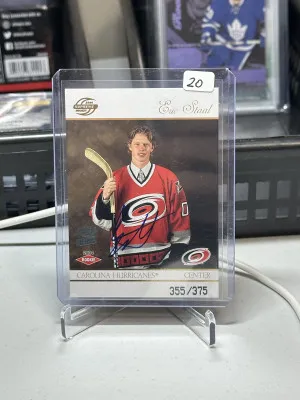 Eric Staal 2003-04 Pacific Supreme Rookie Auto #/375 front