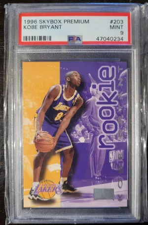 1996 Skybox Premium Kobe Bryant  PSA 9 front