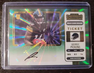 2022 Contenders Wild Card Round Variation George Picken Auto front