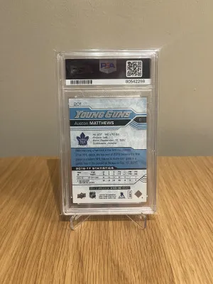 Auston Matthews Young Guns PSA 9 back