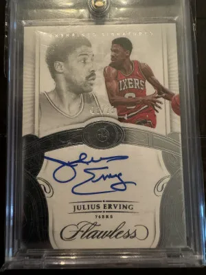 Julius Erving Flawless enshrined signatures on card auto /25 front