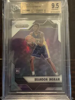 Brandon Ingram Prizm Silver RC front