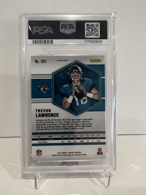 2021 Mosaic Trevor Lawrence Rookie Card 
PSA 10 back