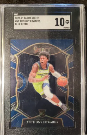 2020 Select Blue Retail Anthony Edwards SGC 10 front
