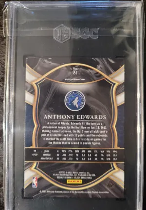 2020 Select Blue Retail Anthony Edwards SGC 10 back